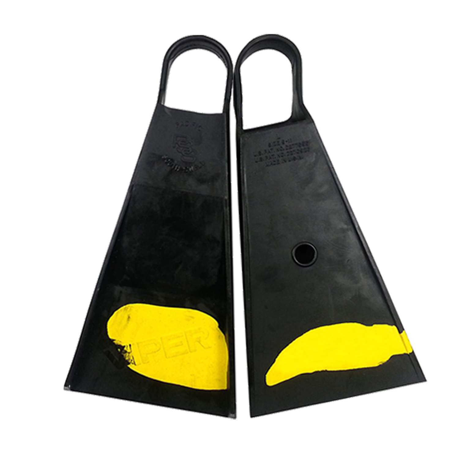 Viper Surfing Fins V5 Yellow Model - Stiff Blade
